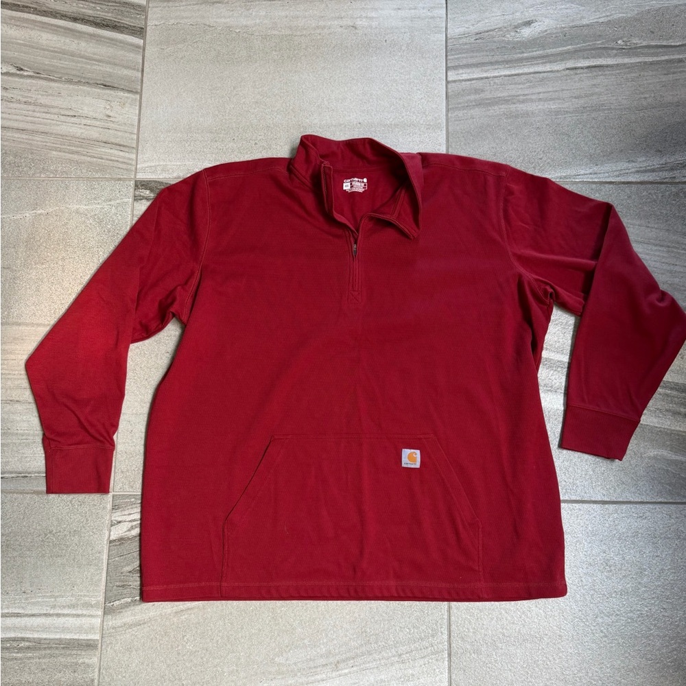 Carhartt Deep Red Relaxed Fit Pullover